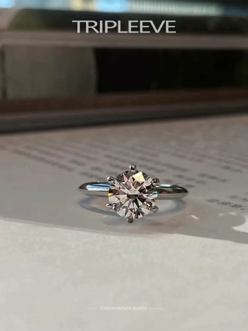 Nhẫn Bạc Đá Moissanite
