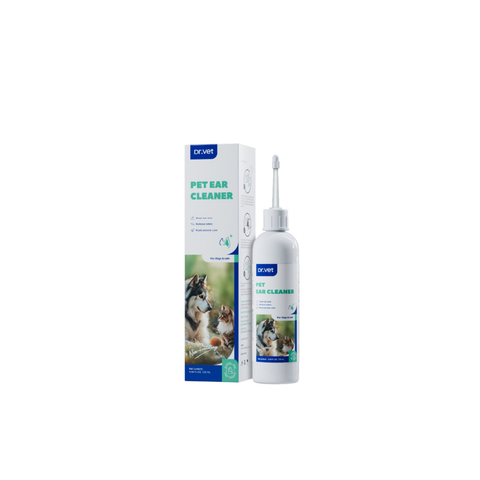 Dung dịch vệ sinh tai cho chó mèo Dr Vet chai 120 ml