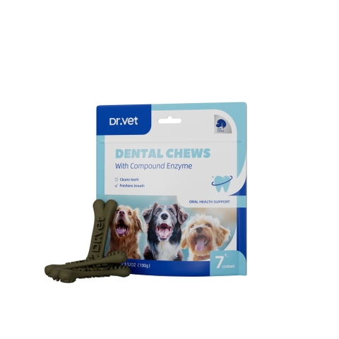 Kẹo Nhai Vệ Sinh Răng Miệng Cho Chó DrVet - Dental Chew 100g