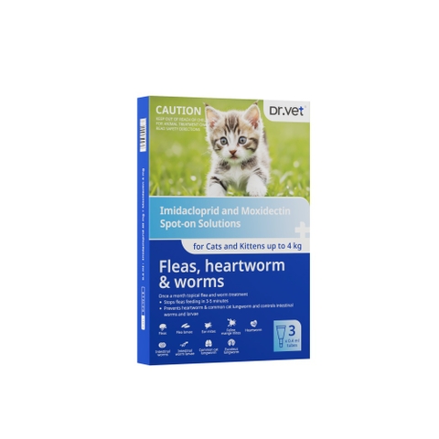 Mèo dưới 4kg - Ống nhỏ Gáy loại bỏ ký sinh (for Cats) 0.4ml