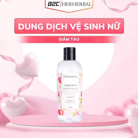DUNG DỊCH VỆ SINH PHỤ NỮ GIẤM TÁO HERHERBAL 310ML