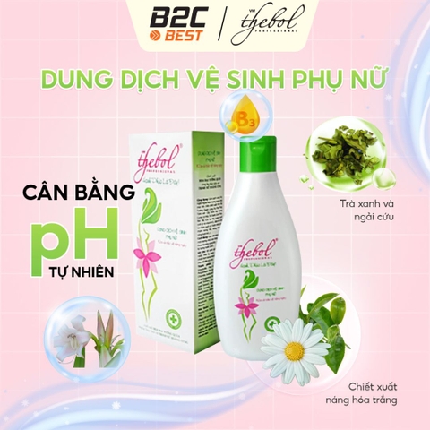 THEBOL - DUNG DỊCH VỆ SINH PHỤ NỮ (200ML)– LÀM SẠCH & BẢO VỆ VÙNG KÍN TỰ NHIÊN