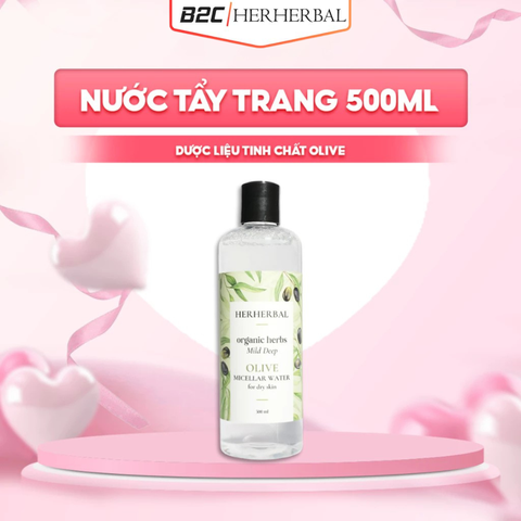NƯỚC TẨY TRANG OLIVE HERHERBAL500ML – DA KHÔ