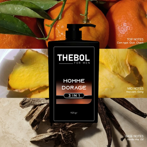 TẮM GỘI RỬA MẶT 3IN1 THEBOL FOR MEN – HOMME D'ORANGE