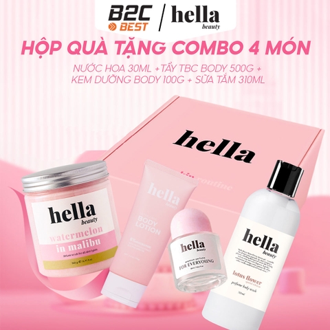 COMBO 4 SẢN PHẨM HELLA BEAUTY – CHĂM SÓC TOÀN DIỆN CHO CƠ THỂ