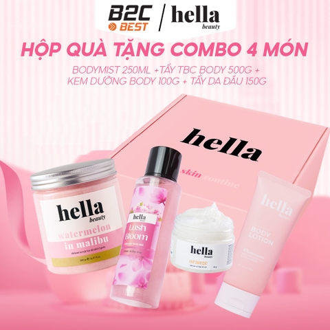 COMBO 4 SẢN PHẨM HELLA BEAUTY – CHĂM SÓC TOÀN DIỆN CHO CƠ THỂ