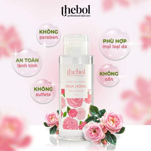 NƯỚC TẨY TRANG HOA HỒNG THEBOL – DỊU NHẸ, SẠCH SÂU & CẤP ẨM
