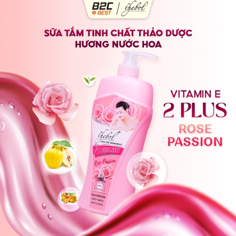 THEBOL – SỮA TẮM THẢO DƯỢC HOA HỒNG DIẾP CÁ NƯỚC HOA PHÁP ROSEPASSION (2 PLUS)