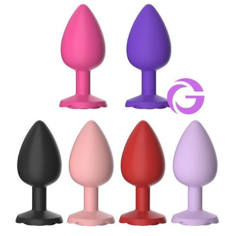 Phích Cắm Hậu Môn Silicone hoa hồng