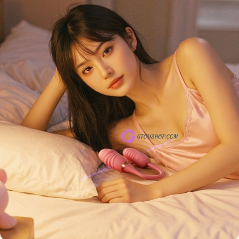 Trứng rung thụt hai đầu ROSELEX điều khiển qua ứng dụng
