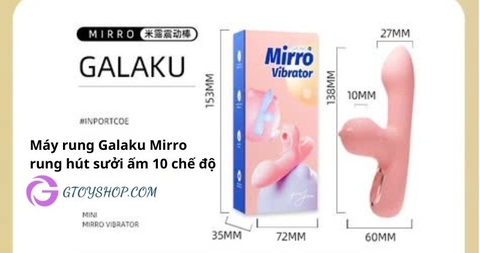 Máy rung Galaku Mirro rung hút sưởi ấm 10 chế độ