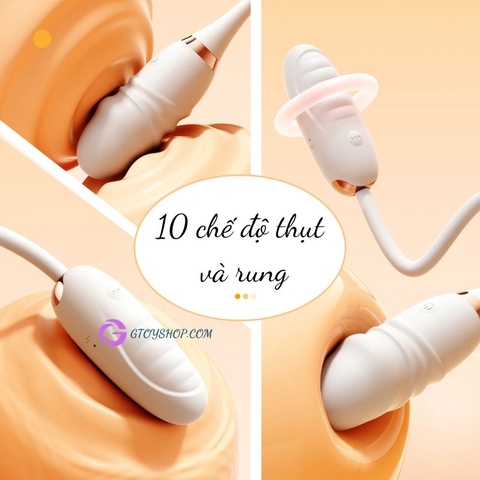 Trứng rung thụt hai đầu ROSELEX điều khiển qua ứng dụng
