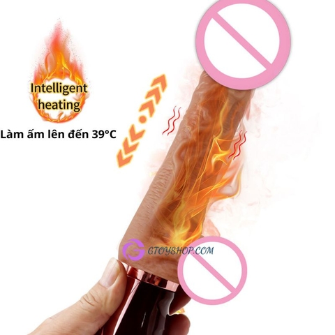 Dương vật giả Muha rung thụt phát nhiệt cầm tay