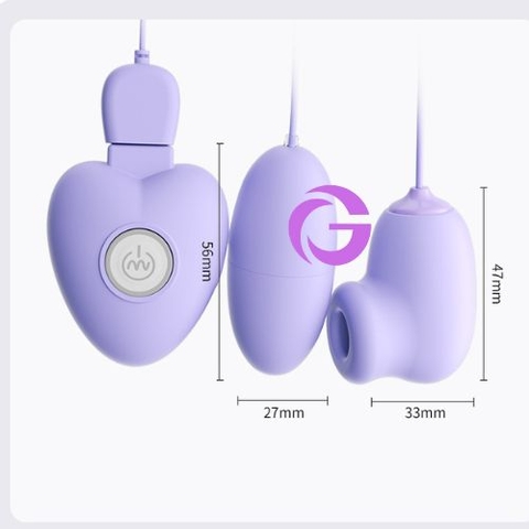 Trứng Rung Mizzee Hai đầu Hút Rung