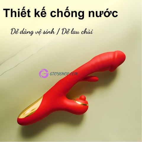 Dương vật giả rung liếm đá lưỡi đa chế độ