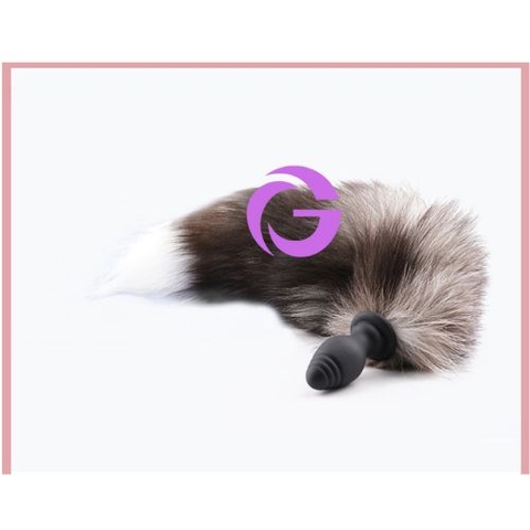 Đồ chơi hậu môn đuôi cáo lông xù kèm plug rung