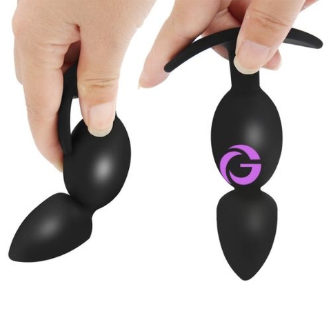 Phích Cắm Hậu Môn Silicone 2 hạt