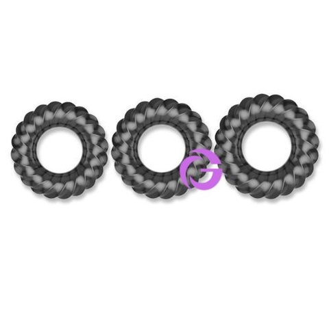 Bộ 3 vòng đeo dương vật Cockring Manmiao silicon