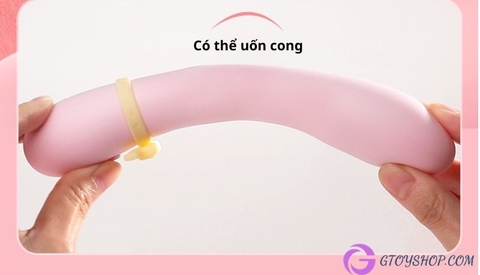 Gậy Mizzzee tai thỏ rung kép làm ấm thông minh