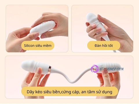 Trứng rung thụt hai đầu ROSELEX điều khiển qua ứng dụng