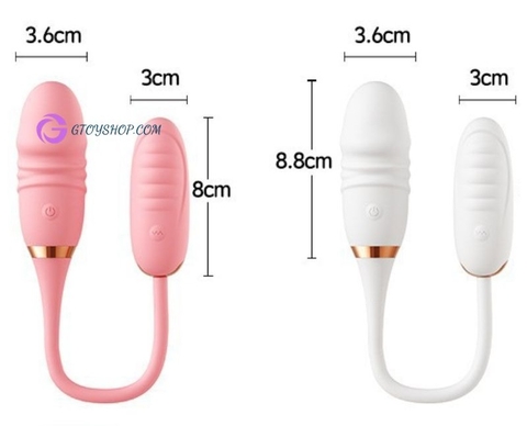 Trứng rung thụt hai đầu ROSELEX điều khiển qua ứng dụng