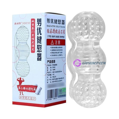 Cốc thủ dâm nam silicon trong suốt hỗ trợ tập luyện kéo dài thời gian