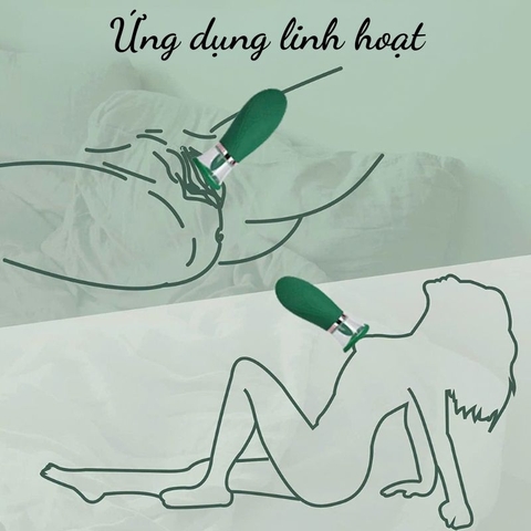 Máy rung bú hút liếm 9 chế độ cao cấp