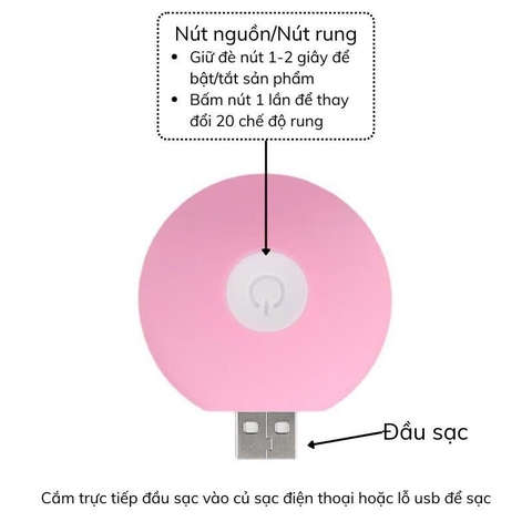 Trứng rung tình yêu Galaku 2 đầu siêu nhỏ