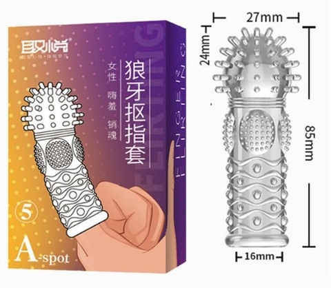 Bao Ngón Tay Đôn Râu Bi Gai Silicone