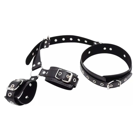 Bộ đồ chơi BDSM trói cổ và tay