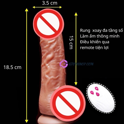 Dương vật giả Muha rung xoay dính tường