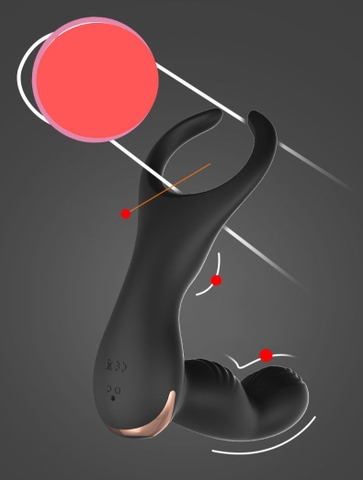 Máy massage tuyến tiền liệt kèm vòng rung lilo
