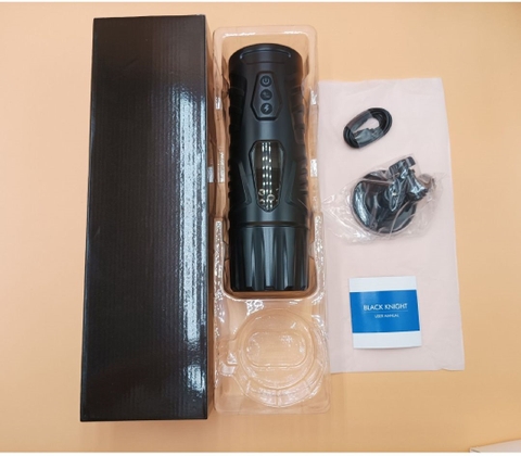 Máy Thủ Dâm Black Knight Tự Động Thụt Rút Xoay 360°