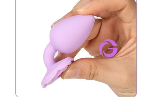 Phích Cắm Hậu Môn Silicone hoa hồng