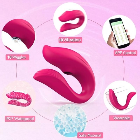 Trứng Rung Hút 2 Đầu Điều Khiển Từ Xa
