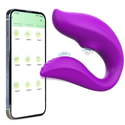 Trứng Rung Hút 2 Đầu Điều Khiển Từ Xa
