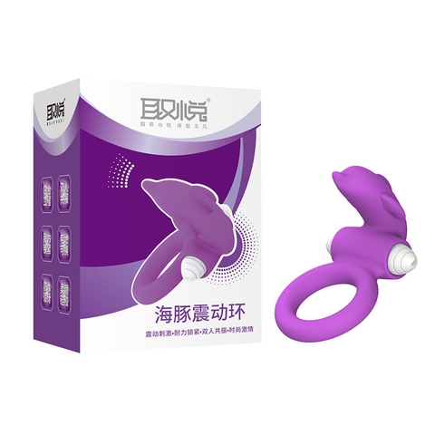 Vòng đeo cậu nhỏ lưỡi liếm rung silicon