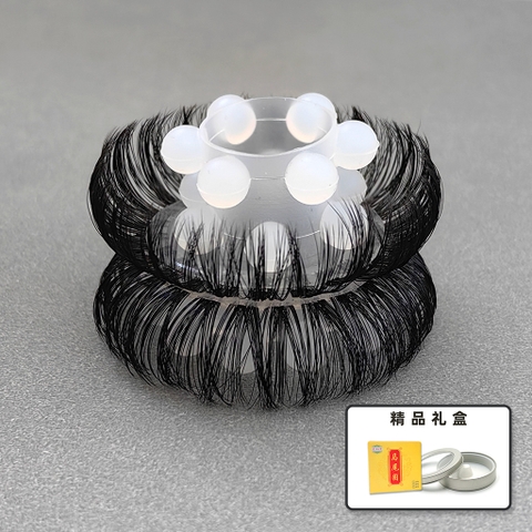 Vòng đeo đầu dương vật lông ngựa silicon 3 tầng