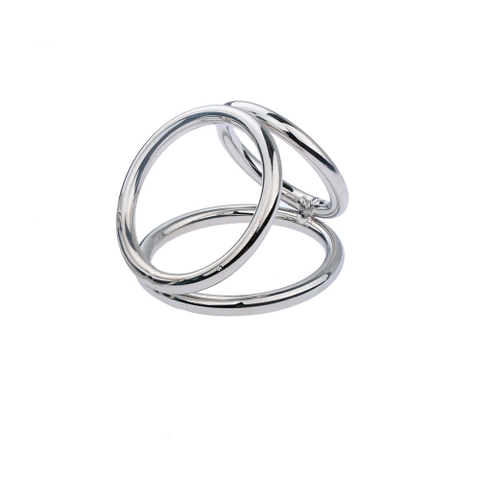 Vòng Đeo Dương Vật Inox 3 Vòng Liền Nhau