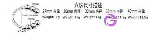 Vòng đeo inox 6 bi cho đầu cậu nhỏ thiết kế hở