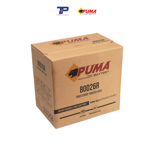 Ắc quy Puma 80D26R (70Ah; 600CCA)