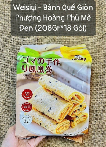 Bánh Weisiqi - Bánh cuộn vừng 208g