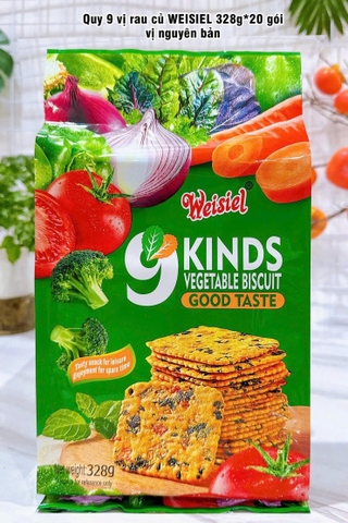 Bánh Weisiel - Bánh rau củ Weisiel 9 vị - Hộp 328g
