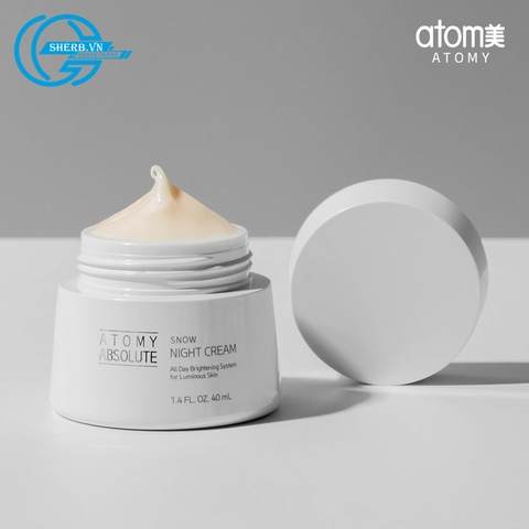 [SHEBBR] Kem dưỡng da ban đêm Atomy Absolute Snow Night Cream 40 ml