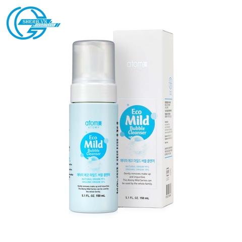 [SHERB] Sữa rửa mặt tạo bọt Atomy Eco Mild Bubble Cleanser