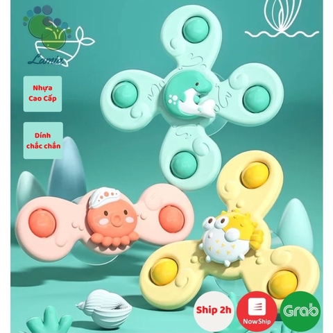 Đồ Chơi Con Quay Spiner Dán Tường Chống Nước Đồ Chơi Nhà Tắm Cho Bé