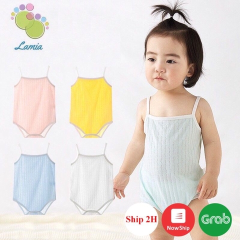 Body Chíp 2 Dây Cho Bé 0-2 Tuổi Cotton 100% Thoáng Mát Cho Bé