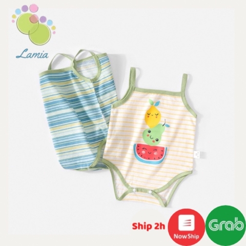 BODYSUIT 2 DÂY MÙA HÈ VẢI THÔNG HƠI MỎNG MÁT CHO BÉ TRAI BÉ GÁI 𝟏𝟑𝐁𝐃𝐒𝟐𝐃
