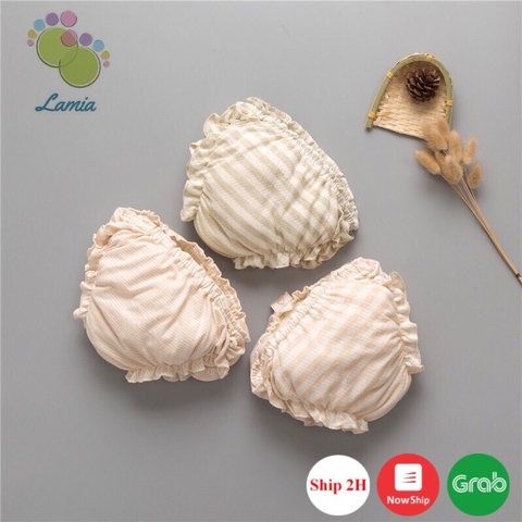 Quần Lót Mặc Ngoài Bỉm Cho Bé Gái Chất Cotton Organic Hữu Cơ Tự Nhiên An Toàn Cho Trẻ Nhỏ