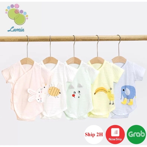 Bộ Body Áo Liền Quần Mùa Hè Hoạ Tiết Đáng Yêu Cho Bé Trai, Bé Gái